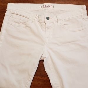 J Brand White "Seven-Eighths" Jeans